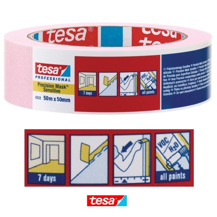 Tesa Precision krāsotāju lente Sensitive 50mm x 50m